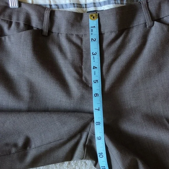 Express Editor Stylish Black, Gray, and Tan Trousers Set Size 6 - Picture 9 of 9